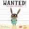 WANTED! RALFY RABBIT BOOK BURGLAR
