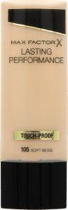 MAKE-UP MAX FACTOR, LASTING PERFORMANCE NO 105 SOFT BEIGE MAKE-UP MAX FACTOR, LASTING PERFORMANCE NO 105 SOFT BEIGE