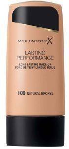 MAKE-UP MAX FACTOR, LASTING PERFORMANCE NO 109 NATURAL BRONZE MAKE-UP MAX FACTOR, LASTING PERFORMANCE NO 109 NATURAL BRONZE