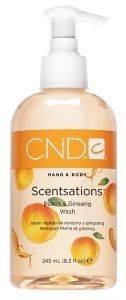 CND SCENTSATIONS, PEACH & GINSENG WASH 245ML CND SCENTSATIONS, PEACH & GINSENG WASH 245ML