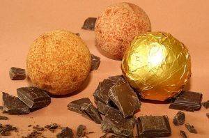 ATTIRANCE, CHOCOLATE BATH BUBBLE BALLS 80GR