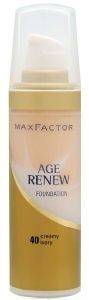 MAKE-UP MAX FACTOR, AGE RENEW FOUNDATION NO  40 CREAMY IVORY