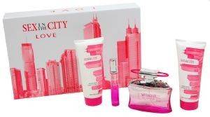  SEX IN THE CITY LOVE (EAU DE PARFUM SPRAY 1X100ML+1X20ML/SHOWER GEL 1X200ML/BODY LOTION 1X200ML