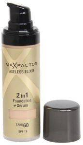 MAKE-UP MAX FACTOR AGELESS ELIXIR 2 IN 1 FOUNDATION + SERUM NO 60 SAND