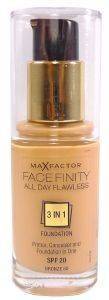 MAKE-UP MAX FACTOR FACE FINITY ALL DAY FLAWLESS 3 IN 1 FOUNDATION NO 80 BRONZE