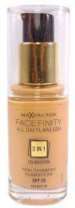 MAKE-UP MAX FACTOR FACE FINITY ALL DAY FLAWLESS 3 IN 1 FOUNDATION NO 80 BRONZE MAKE-UP MAX FACTOR FACE FINITY ALL DAY FLAWLESS 3 IN 1 FOUNDATION NO 80 BRONZE