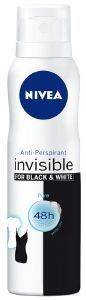 ���������� SPRAY NIVEA DEO BLACK & WHITE PURE INVISIBLE ��������� 150ML