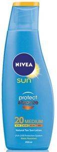 ΑΝΤΗΛΙΑΚΗ ΛΟΣΙΟΝ NIVEA SUN PROTECT & BRONZE SPF 20 200 ML ΑΝΤΗΛΙΑΚΗ ΛΟΣΙΟΝ NIVEA SUN PROTECT & BRONZE SPF 20 200 ML