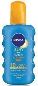   NIVEA SUN PROTECT & BRONZE SPRAY SPF 10 200 ML