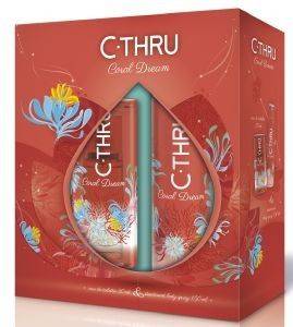 SET C-THRU CORAL DREAM  EDT30ML+DEO150ML