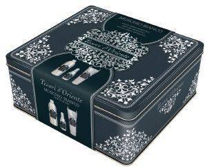 SET  TESORI D\' ORIENTE TIN BOX ASSORTED X14 MUSCHIO BIANGO (EAU 50 ML+BATH 500ML+SHOWER 250 ML