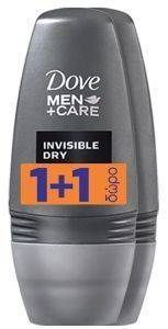   DOVE DEO INVISIBLE ROLL ON 50ML 1+1