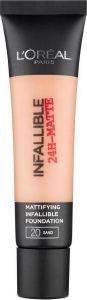 INFALLIBLE 24H-MATTE FOUNDATION LOREAL �020 SAND 35ML