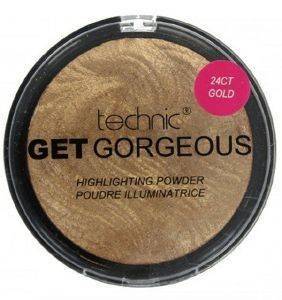 TECHNIC GET GORGEOUS GOLD HIGHLIGHTING POWDER 24CT GOLD 12GR TECHNIC GET GORGEOUS GOLD HIGHLIGHTING POWDER 24CT GOLD 12GR
