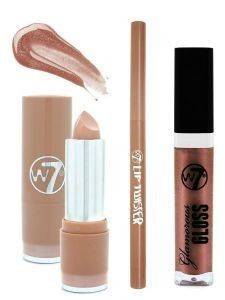   W7 THE NUDE LIP KIT 3