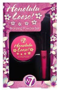    W7 HONOLULU LOOSE BRONZING POWDER + CONTOUR BRUSH (2)