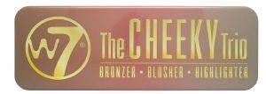 HIGHLIGHTER -BRONZER-BLUSHER W7 CHEEKY TRIO 21GR