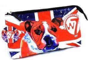 W7 BULLDOG COSMETIC BAG 25X20CM W7 BULLDOG COSMETIC BAG 25X20CM