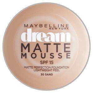  UP MAYBELLINE DREAM MATTE MOUSSE MAKE-UP SPF15 SAND 030 18ML