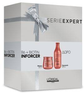 ΣΕΤ L\'OREAL B6-BIOTIN INFORCER ΣΑΜΠΟΥΑΝ 300ML ΜΑΣΚΑ 250ML ΣΕΤ L\'OREAL B6-BIOTIN INFORCER ΣΑΜΠΟΥΑΝ 300ML ΜΑΣΚΑ 250ML