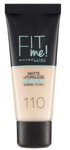 MAKE UP MAYBELLINE FIT ME MATTE PORCELAIN 110 MAKE UP MAYBELLINE FIT ME MATTE PORCELAIN 110