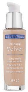 MAKE UP  SEVENTEEN NATURAL VELVET LONGLASTING MATTE FOUNDATION SPF20 30ML