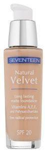 MAKE UP SEVENTEEN NATURAL VELVET LONGLASTING MATTE FOUNDATION NO 7 - LATTE SPF20 30ML