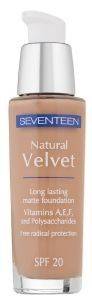 MAKE UP  SEVENTEEN NATURAL VELVET LONGLASTING MATTE FOUNDATION NO 80 - TAN SPF20 30ML