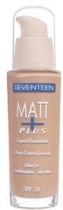 MAKE UP  SEVENTEEN MATT PLUS LIQUID FOUNDATION 01 LIGHT BEIGE SPF20 30ML