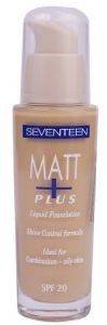 MAKE UP  SEVENTEEN MATT PLUS LIQUID FOUNDATION 03 NATURAL BEIGE SPF20 30ML