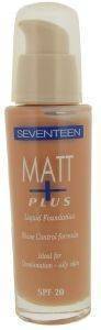 SEVENTEEN MAKE UP SEVENTEEN MATT PLUS LIQUID FOUNDATION 07 SUMMERTAN SPF20 30ML