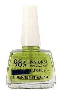  SEVENTEEN 98 % NATURAL MASSAGE OIL NAIL TREATMENT 12ML