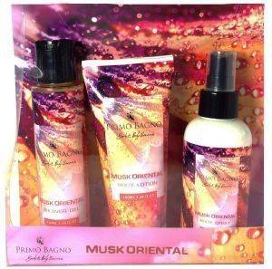 ��� �����  PRIMO PAGNO MUSK ORIENTAL WITH  B.LOT. 100ML+ SH.GEL 100ML+ B.SPRAY 100ML