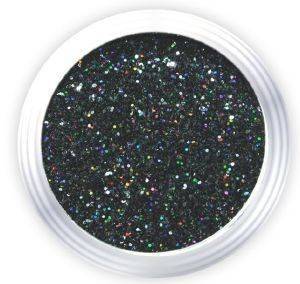 GLITTER  J.K STAR-NAILS LASER BLACK