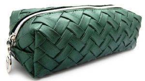 W7 WEAVED SLIM COSMETICS CASE - GREEN 20�15CM