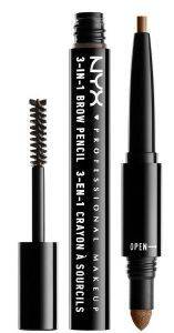 �����I �������+������� NYX 3 IN 1 BROW PENCIL BRUNETTE