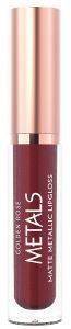 GOLDEN ROSE ΜΕΤΑΛΛΙΚΟ LIP GLOSS GOLDEN ROSE ΣΕ ΜΑΤ ΜΟΡΦΗ METALS MATTE METALLIC 58 PLUM ΜΠΟΡΝΤΩ