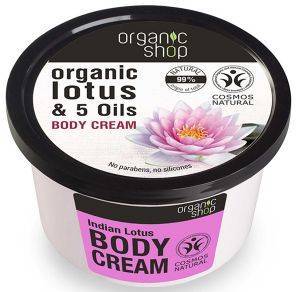 ����� ������� ORGANIC SHOP INDIAN LOTUS BODY CREAM 250ML