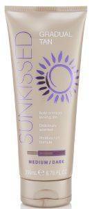 SELF TAN SUNKISSED GRADUAL TAN  MEDIUM/DARK 200ML