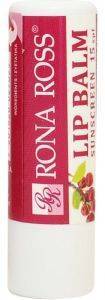 LIP BALM RONA ROSS LIP BALM WILD CHERRY SPF15 4.7GR