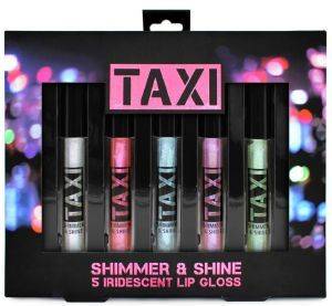   W7 TAXI SHIMMER & SHINE - 5 IRIDESCENT LIP GLOSS 5TMX