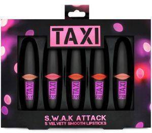 ΣΕΤ ΔΩΡΟΥ W7 TAXI S.W.A.K. ATTACK VELVETY SMOOTH LIPSTICKS 5TMX ΣΕΤ ΔΩΡΟΥ W7 TAXI S.W.A.K. ATTACK VELVETY SMOOTH LIPSTICKS 5TMX