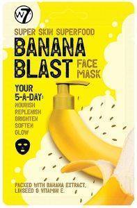 W7 ΜΑΣΚΑ ΠΡΟΣΩΠΟΥ W7 SUPER SKIN SUPERFOOD FACE MASK - BANANA BLAST 18GR