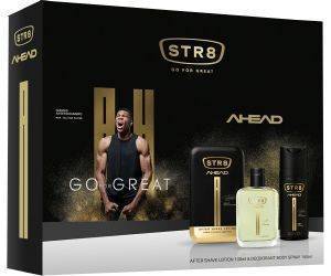   STR8 AHEAD AFTER SHAVE 100ML + DEO BODY SPRAY 150ML