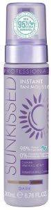 SELF TAN SUNKISSED PROFESSIONAL INSTANT TAN MOUSSE 95% NATURAL INGREDIENTS DARK 200ML