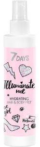 HYDRATING MIST HAIR & BODY 7 DAYS ILLUMINATE ME ROSE GIRL 180ML