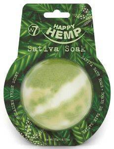 BATH BOMB W7 HAPPY HEMP SATIVA SOAK 175GR