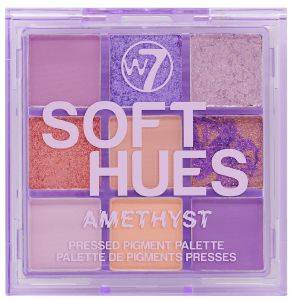 W7 ΠΑΛΕΤΑ ΣΚΙΩΝ W7 SOFT HUES PRESSED PIGMENT PALETTE - AMETHYST 8.1GR