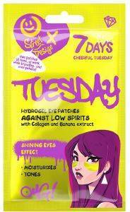 HYDROGEL EYE PATCHES 7 DAYS CHEERFUL TUESDAY WITH COLLAGEN AND BANANA EXTRACT 2,5 GR