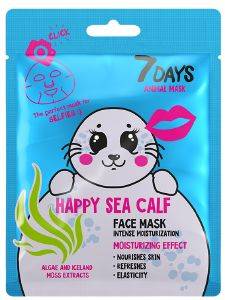   7 DAYS ANIMAL HAPPY SEA CALF SHEET MASK 28G